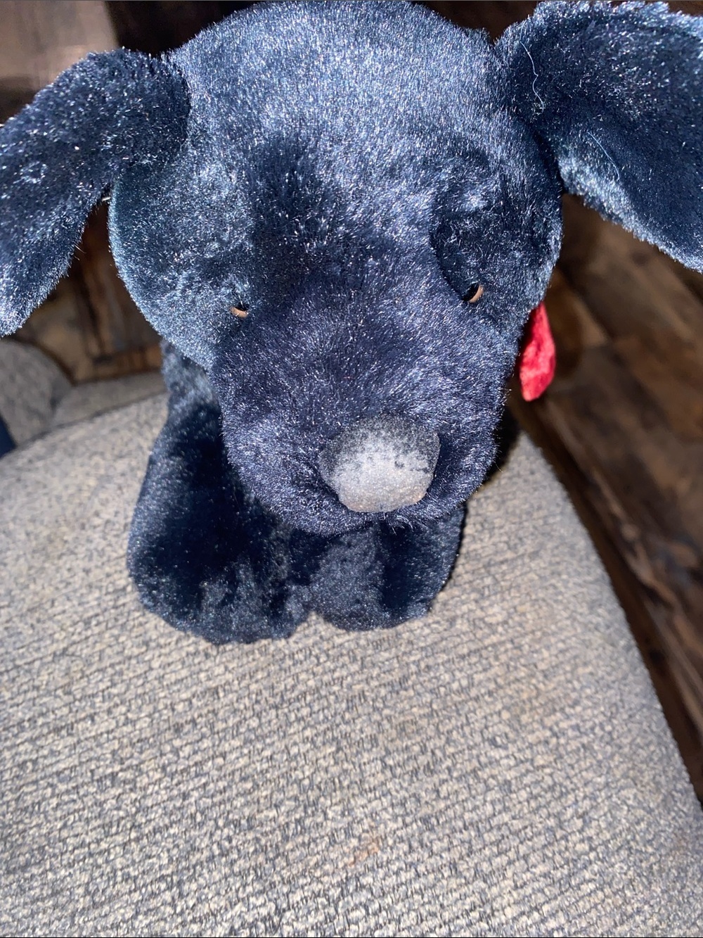 Russ Berrie Black Ginger Labrador Plush Puppy with Branded Tag